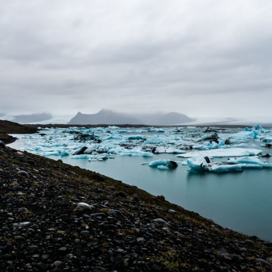 Island Einwanderung mit dem Gletscher vor der Tür